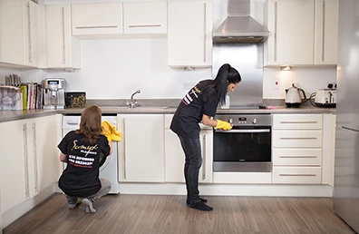 samyx's crew cleaning a kitchen