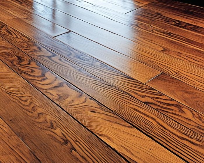 Close-up of richly textured hardwood flooring demonstrating the importance of specialized maintenance and deep cleaning to enhance its natural beauty.