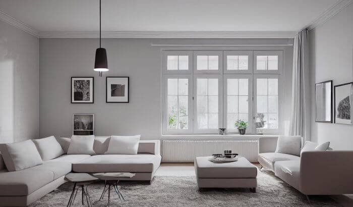 Clean and tidy living room showcasing the effectiveness of DIY cleaning hacks for end of tenancy.