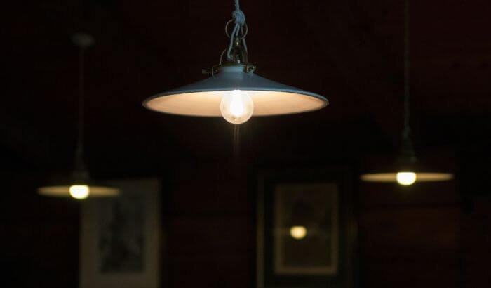 Close-up of clean and well-maintained hanging light fixtures, illustrating a comprehensive guide on how to clean light fixtures and fittings effectively.