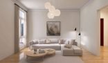 A tidy, well-lit living room with modern furniture and decor, highlighting the importance of end-of-tenancy cleaning for new tenants.