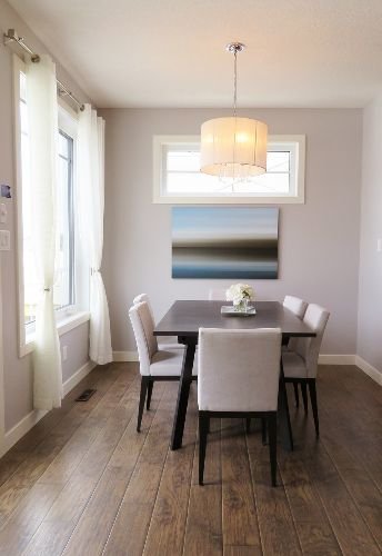 Clean, modern dining area with a table and chairs in Streatham, SW16, after an end of tenancy cleaning.