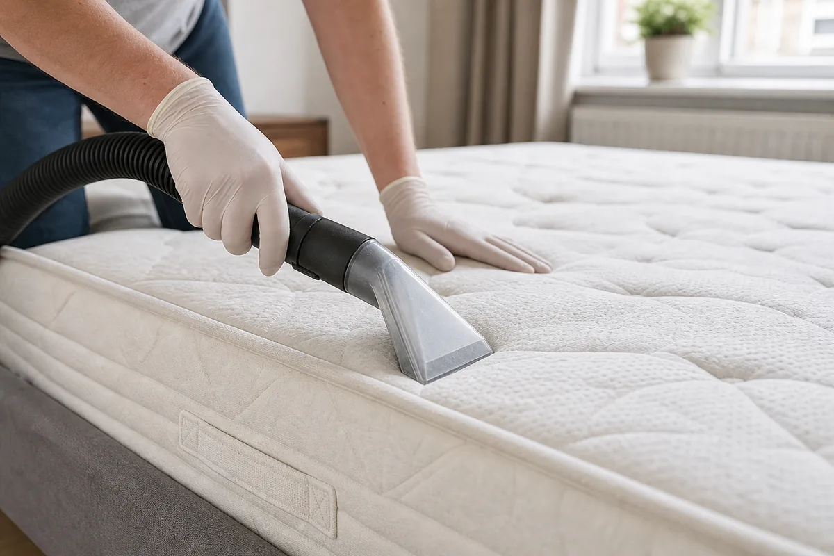 Best Way to Clean a Mattress: Stains, Urine and Safe Drying 5 Vacuuming mattress seams with an upholstery attachment