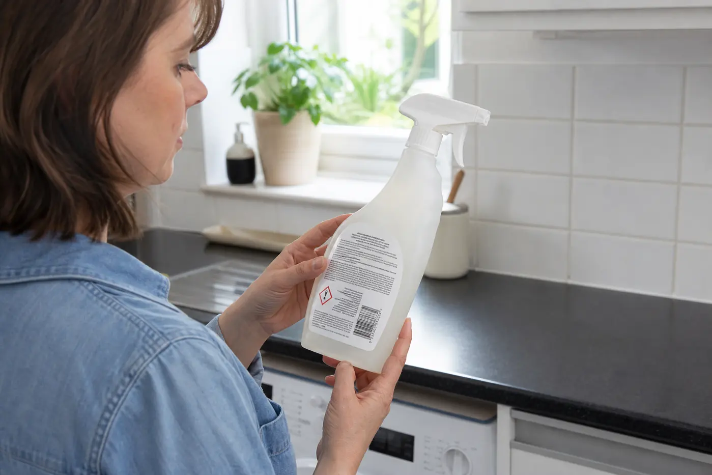 Cleaning Product Ingredients Explained: Read Labels and Choose Safely 4 Reading the back label on a household cleaning product before use