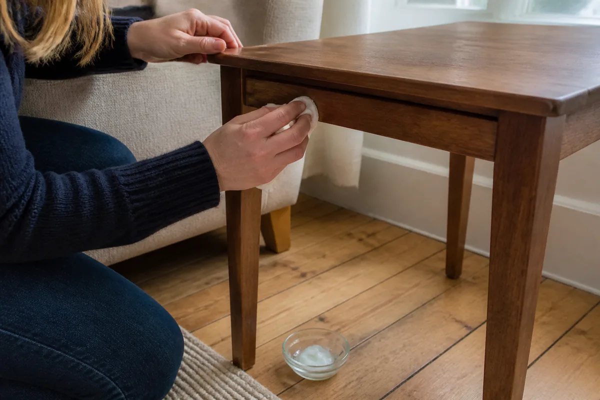Can You Polish Wood with Coconut Oil? 6 Hidden area tested before using a coconut-derived product on finished wood