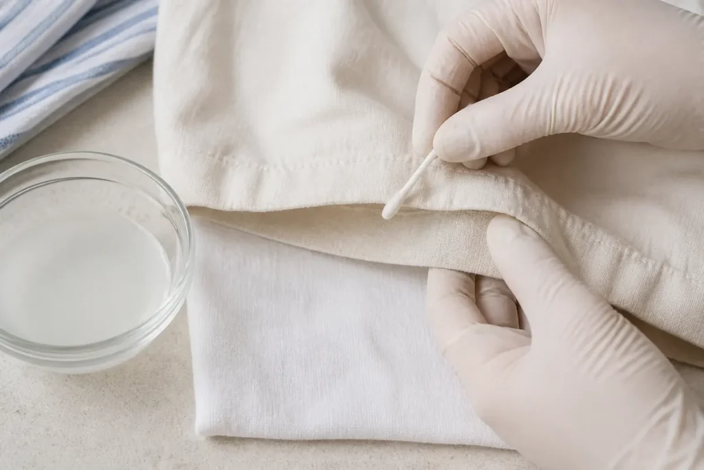 10 Surprising Ways to Use Baking Soda for a Sparkling Clean Home 6 Diluted bicarbonate patch-tested on the hidden seam of washable cotton